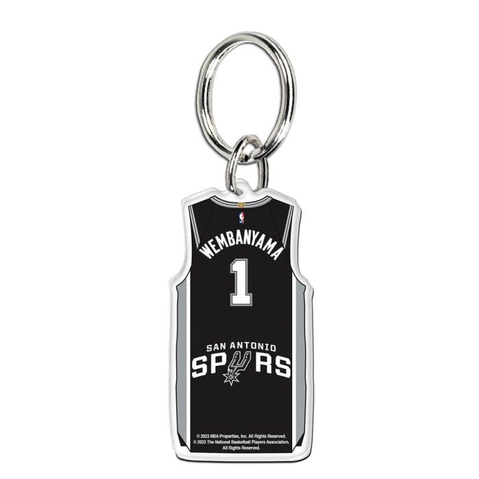 Victor Wembanyama San Antonio Spurs 1 Jersey NBA Acrylic Keyring