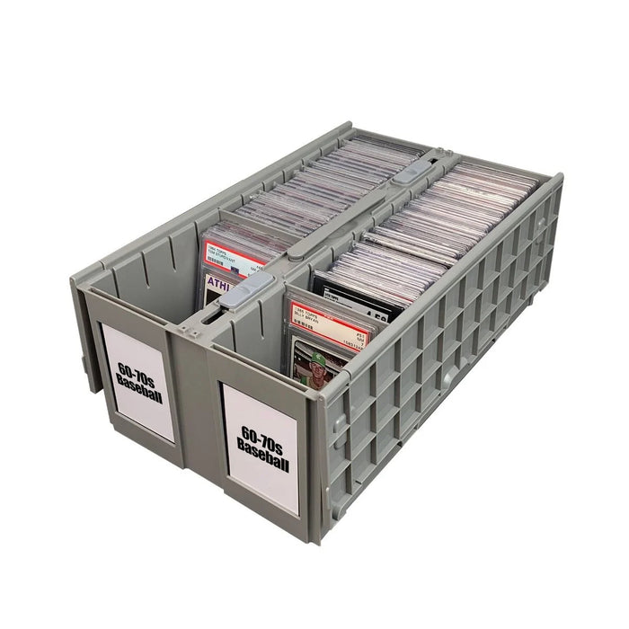 BCW Graded Card Bin - 2 Row - Grey