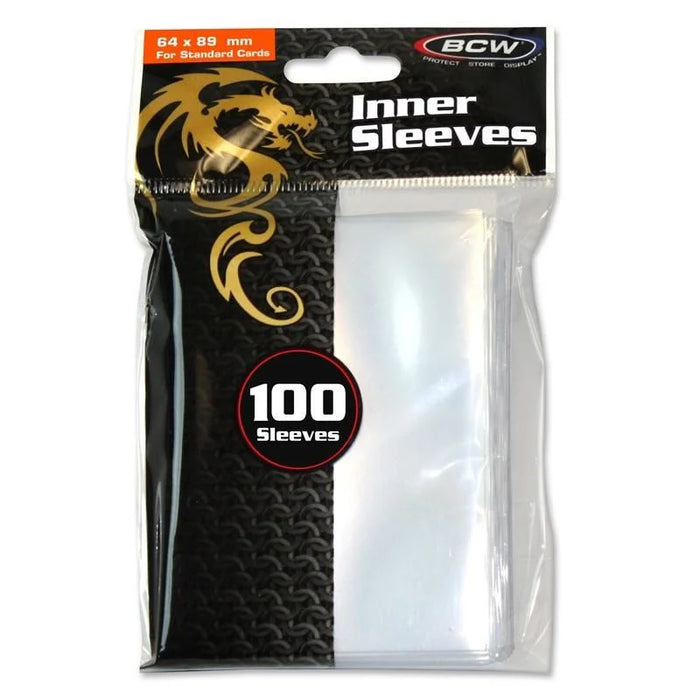 BCW Regular Inner Sleeves Pack of 100 Sleeves