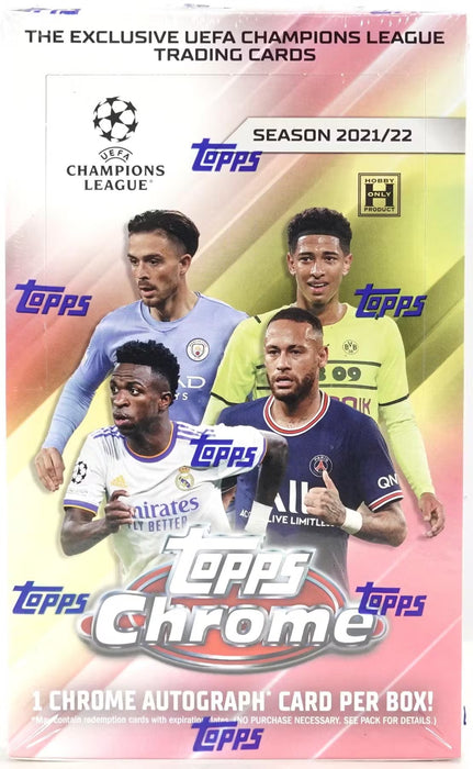 2021-22 Topps UEFA Champions League Chrome Soccer Hobby Box