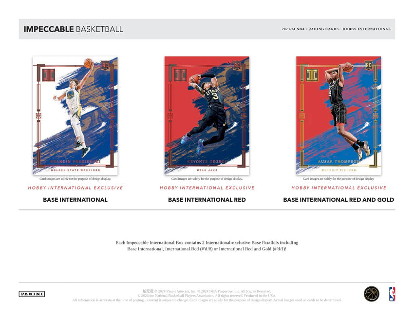 2023-24 Panini Impeccable Basketball International Hobby Box