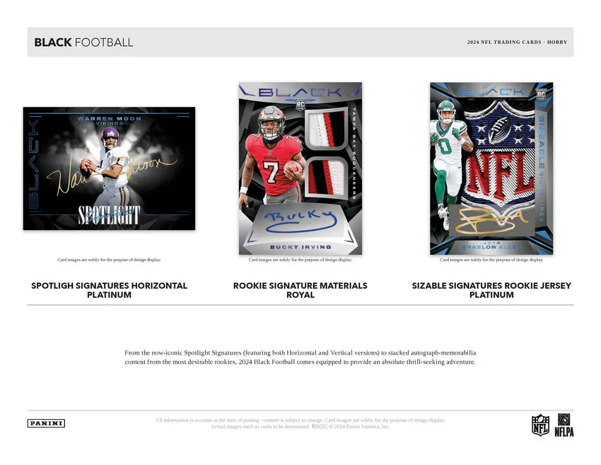 2024 Panini Black Football NFL Hobby Box