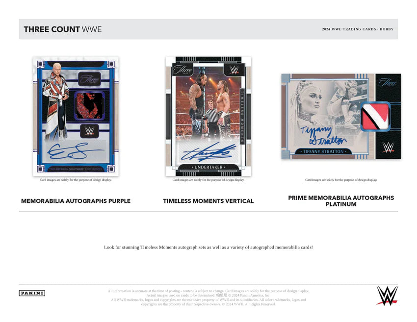 2024 Panini WWE Three Count Hobby Box