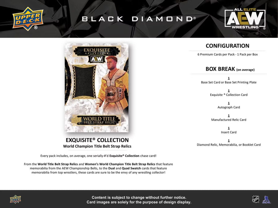 2024 Upper Deck AEW Black Diamond Wrestling Hobby Box