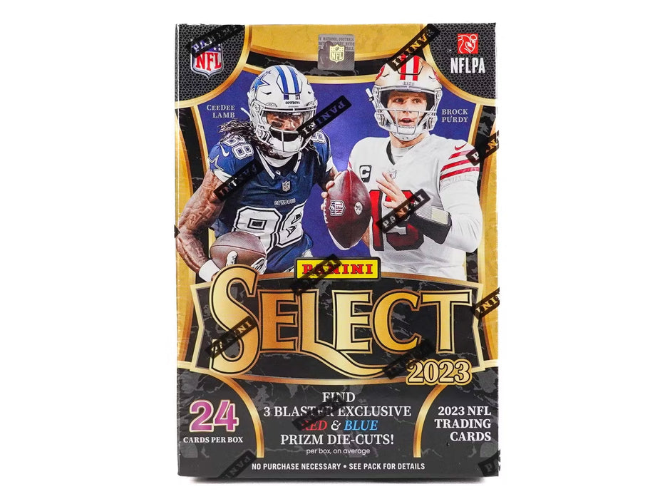 2023 Panini Select NFL Football 6-Pack Blaster Box (Red & Blue Prizms!)