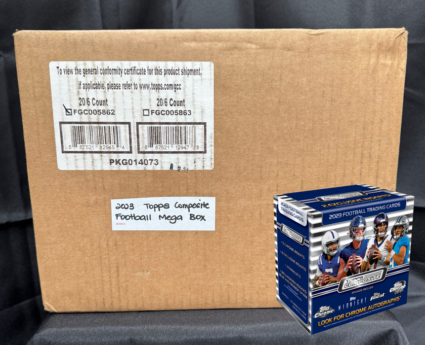 2023 Topps Composite Football NFL Mega Box Sealed Case (20 Boxes)