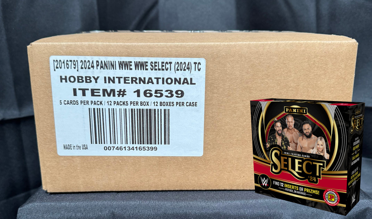 2024 Panini Select WWE Wrestling International Hobby Box Sealed Case (12 Boxes)