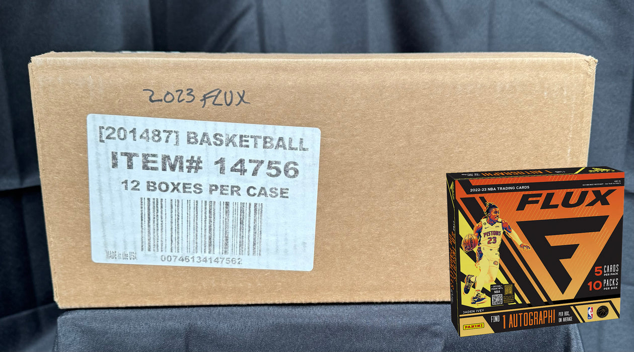 2022-23 Panini Flux Basketball Hobby Box Sealed Case (12 Boxes)