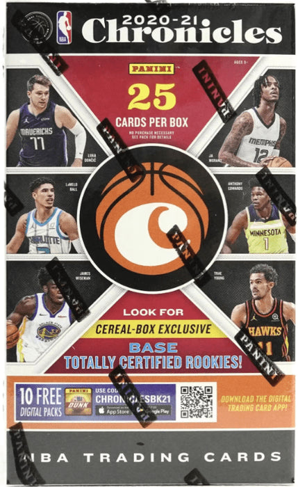 2020-21 Panini Chronicles Basketball Cereal Box