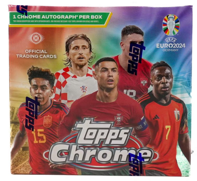 2023-24 Topps Chrome UEFA Euro Soccer Hobby Box