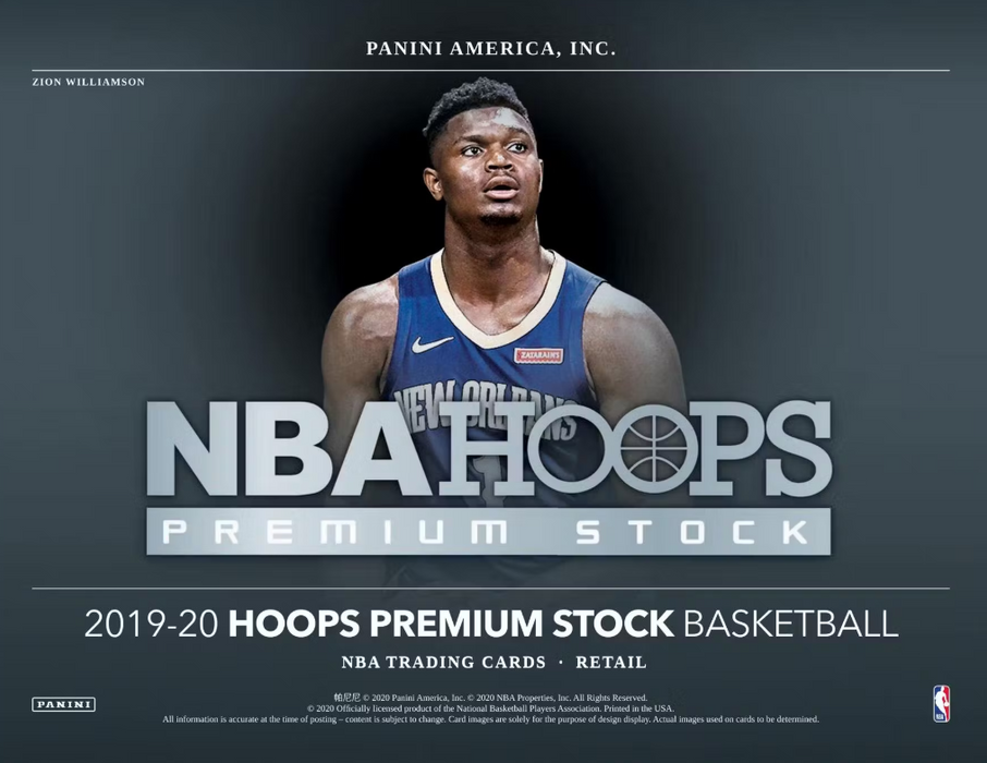 2019-20 Panini Hoops Premium Stock Basketball Hanger Box