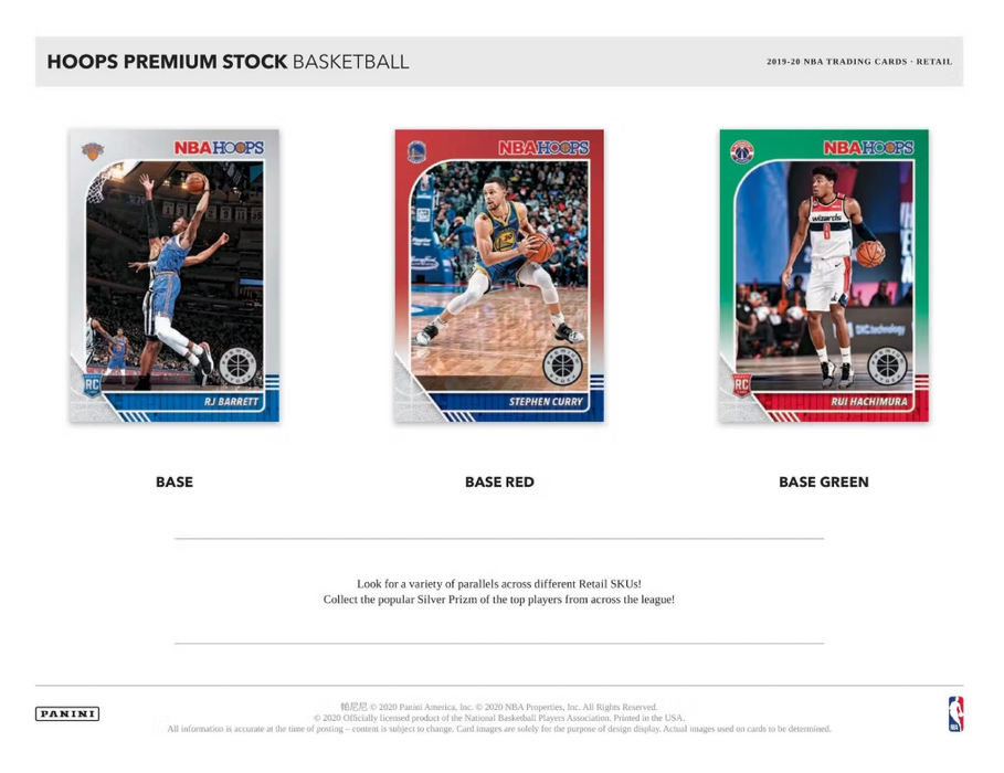 2019-20 Panini Hoops Premium Stock Basketball Hanger Box