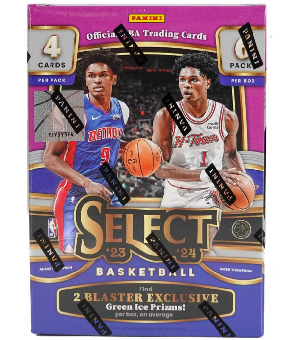 2023-24 Panini Select Basketball 6-Pack Hobby Blaster Box (Green Prizms)