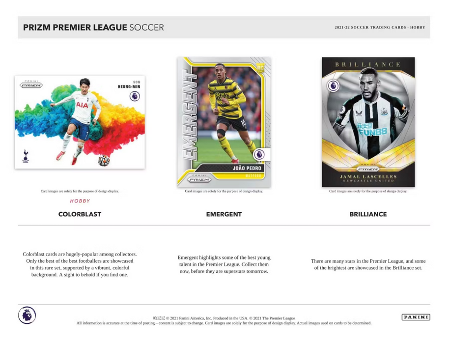 2021-22 Panini Prizm Premier League EPL Soccer Hobby Box