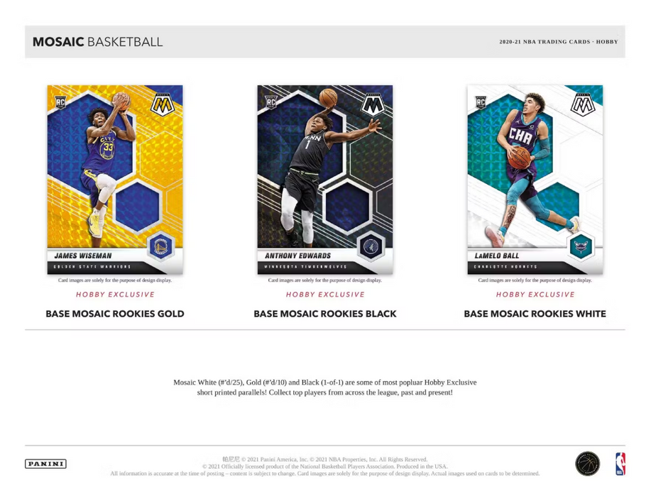 2020-21 Panini Mosaic Basketball Hobby Box