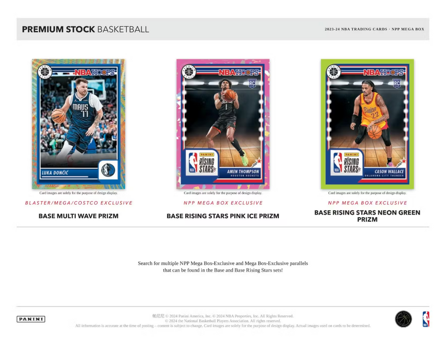 2023-24 Panini NBA Hoops Premium Stock Basketball Mega Box