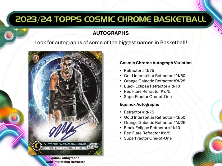 2023-24 Topps Cosmic Chrome Basketball Hobby Box