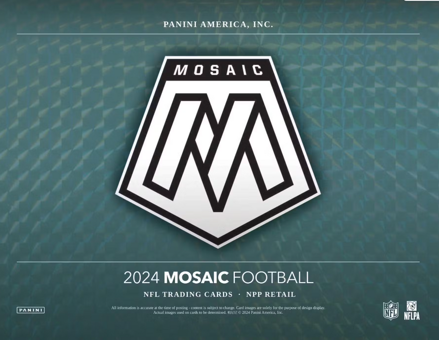 2024 Panini Mosaic Football Jumbo Value 12-Pack Box