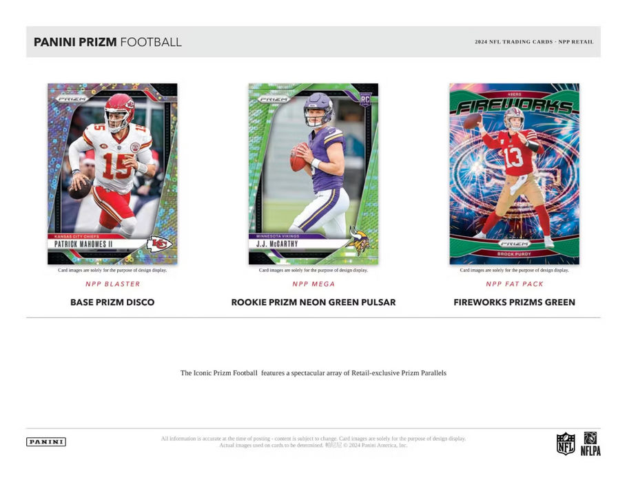 2024 Panini Prizm Football 6-Pack Blaster Box (Lazer Prizms!)