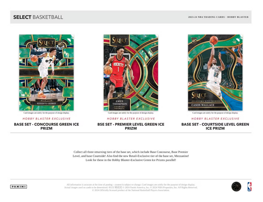 2023-24 Panini Select Basketball 6-Pack Hobby Blaster Box (Green Prizms)