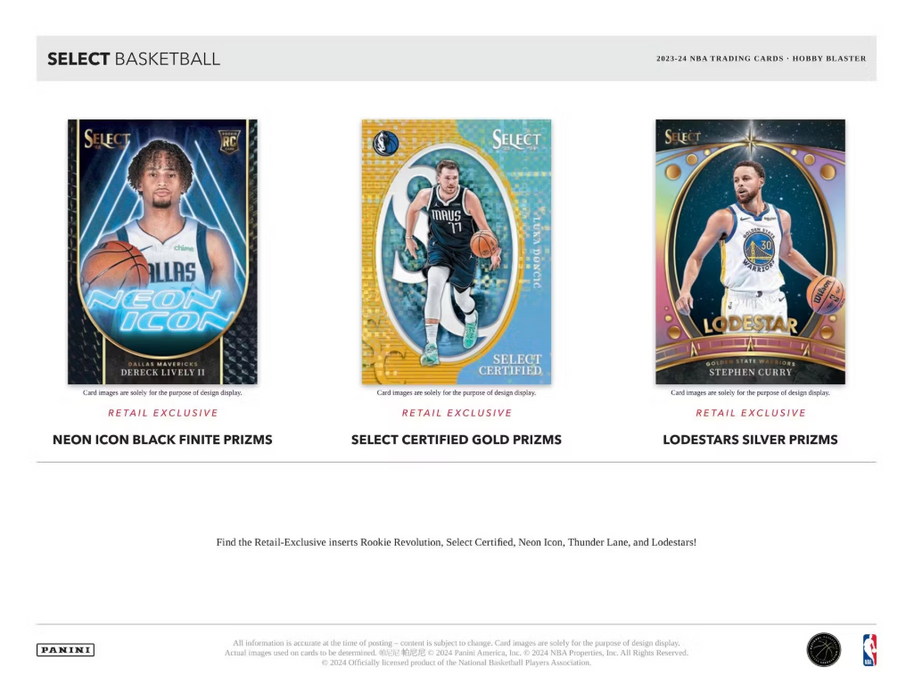 2023-24 Panini Select Basketball 6-Pack Hobby Blaster Box (Green Prizms)