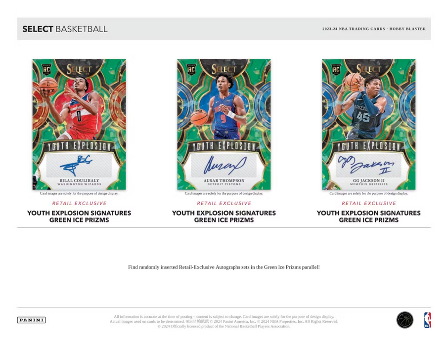 2023-24 Panini Select Basketball 6-Pack Hobby Blaster Box (Green Prizms)