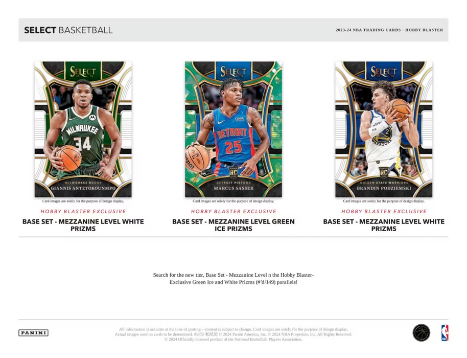 2023-24 Panini Select Basketball 6-Pack Hobby Blaster Box (Green Prizms)