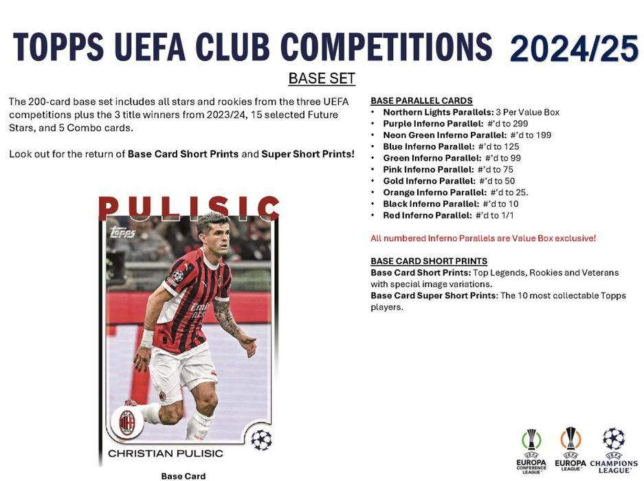 2024-25 Topps UEFA Club Competitions Soccer Value Blaster