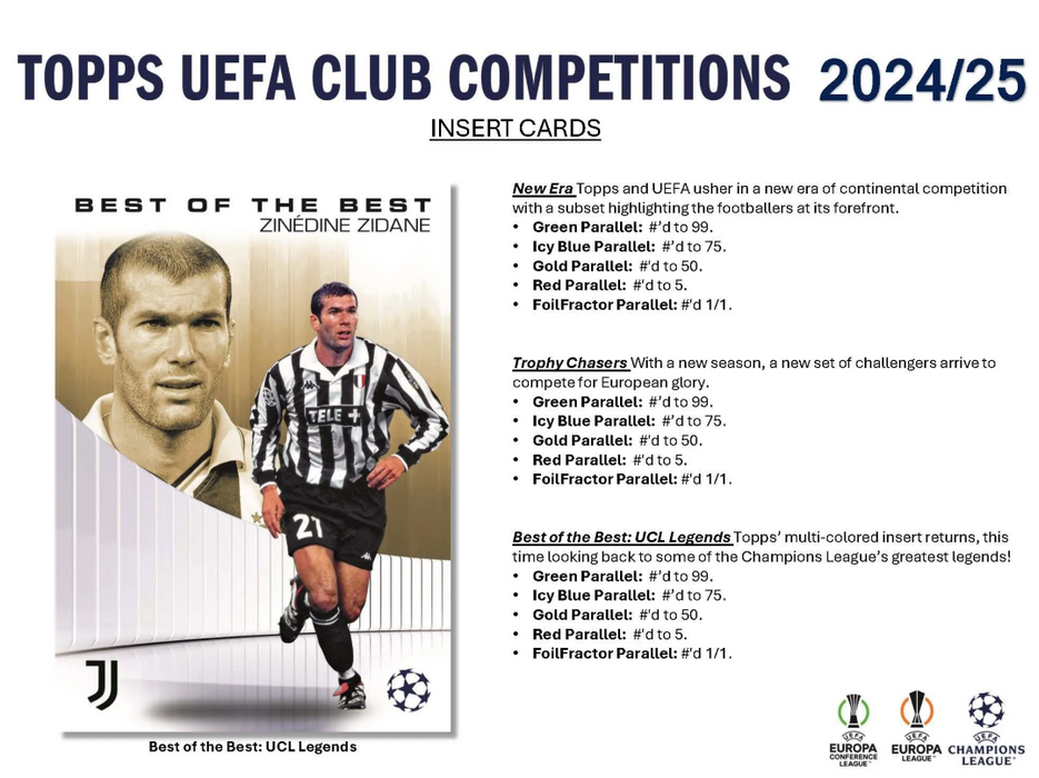 2024-25 Topps UEFA Club Competitions Soccer Value Blaster