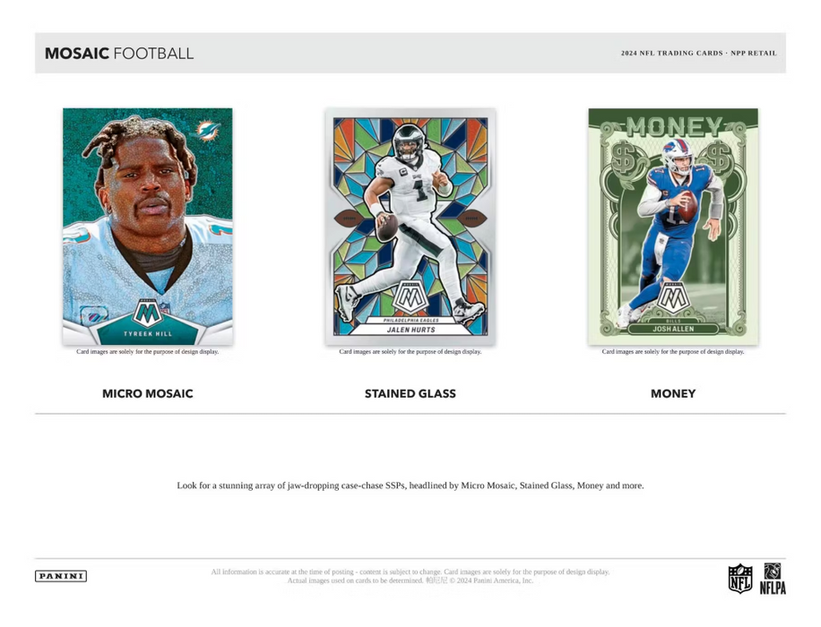 2024 Panini Mosaic Football 6-Pack Blaster Box