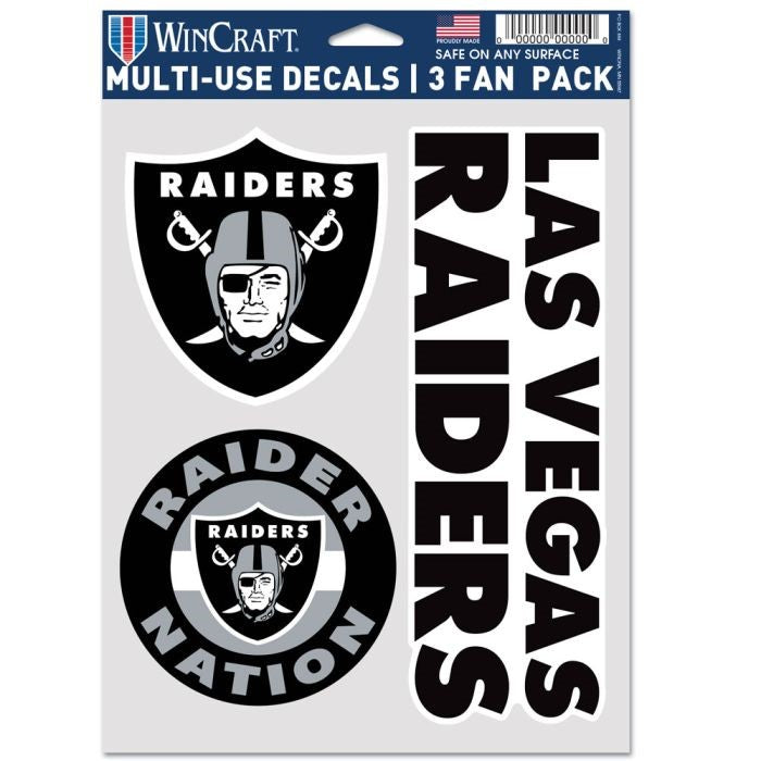 Las Vegas Raiders Sticker Sheet