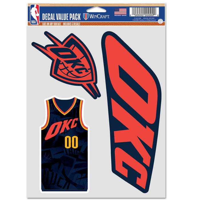 Oklahoma City Thunder Sticker Sheet