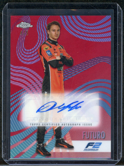 2024 Topps Chrome F1 Dennis Hauger Red Futuro Auto #/5 SSP