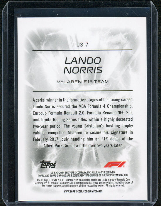 2024 Topps Chrome F1 Lando Norris Ultra Sonic SSP