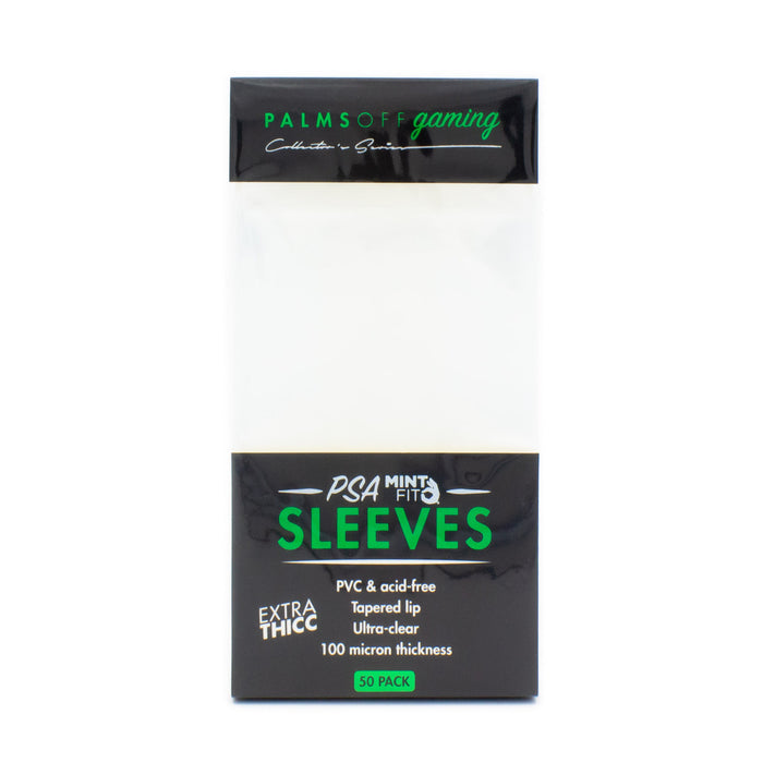 Palms Off MintFit PSA Graded Card Sleeves - Extra Thick (50 Sleeves)